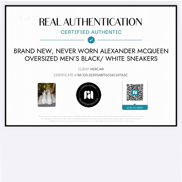 Alexander McQueen Oversized Men’s Sneakers, BRAND NEW. Never worn! Retail $590 - Picture 11 of 11